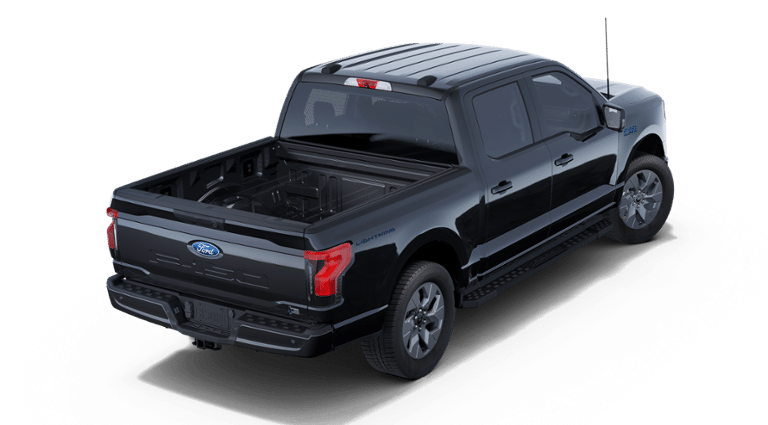 2025 Agate Black Metallic Ford F-150 Lightning Flash AWD Truck